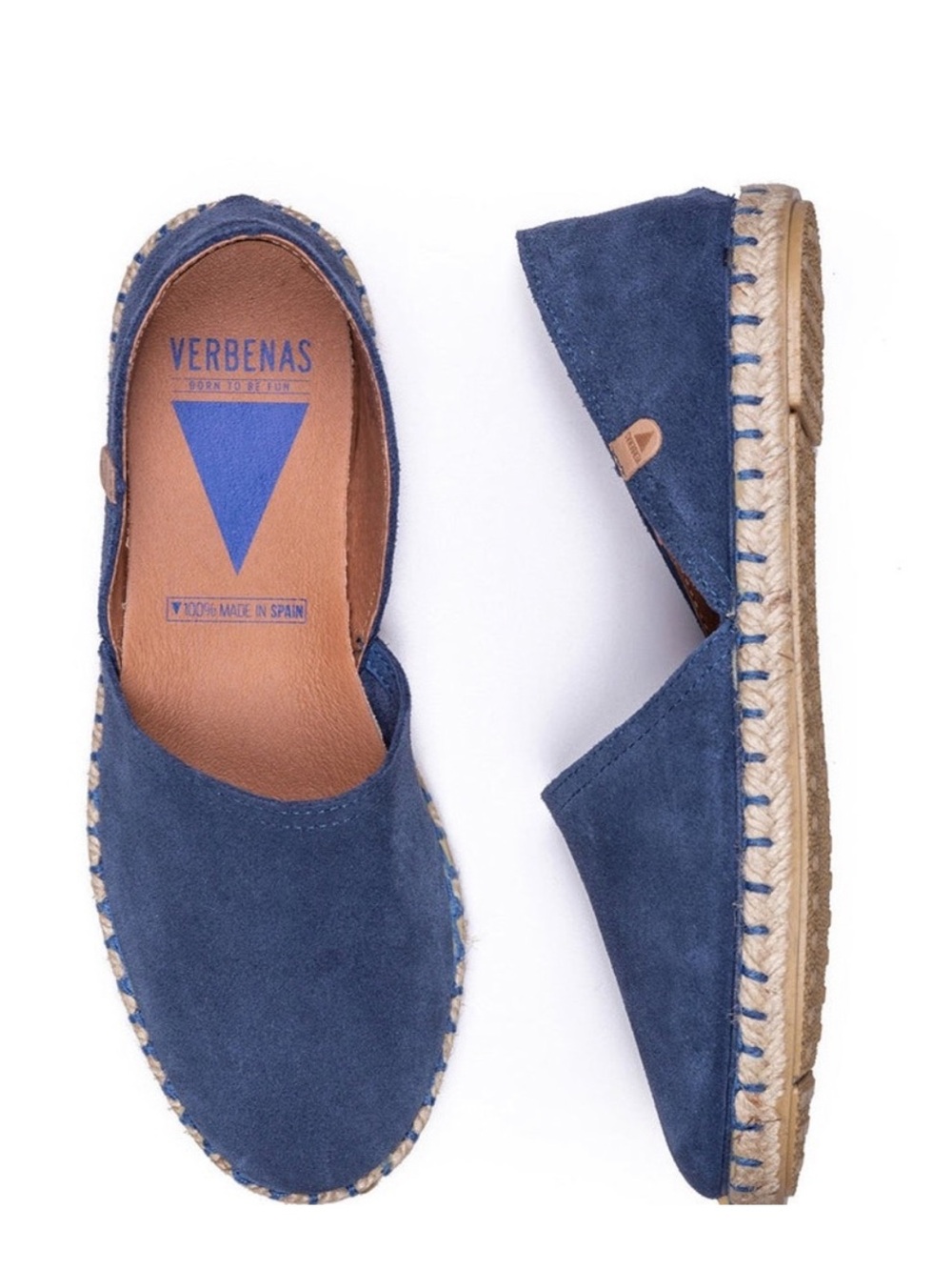 Verbenas NWOB Blue Slip-On Suede Espadrilles Flats